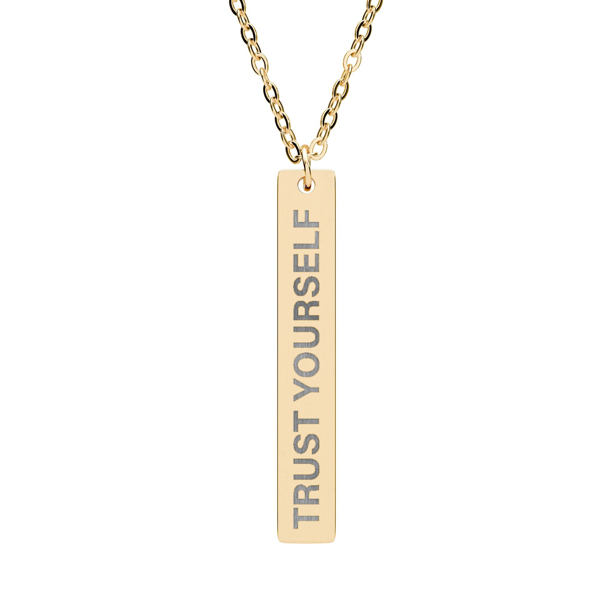 Trust Yourself Bar Necklace