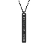 Trust Yourself Bar Necklace