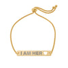I Am Her Heart Bar Bracelet