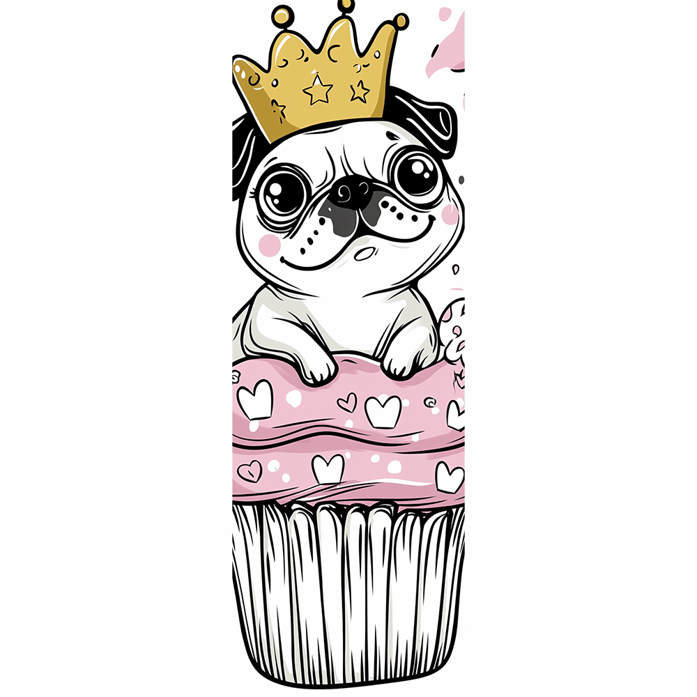 Pretty Paws Pug Bookmark