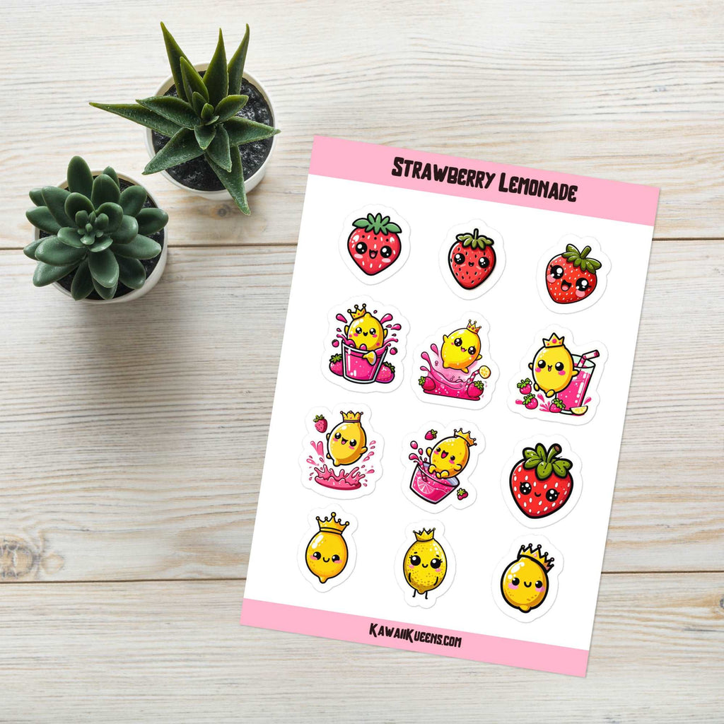 Strawberry Lemonade Sticker Sheet