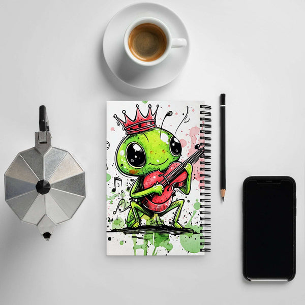 Grasshopper Melodies Spiral Notebook