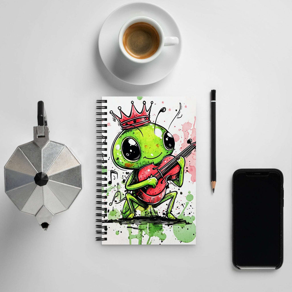 Grasshopper Melodies Spiral Notebook