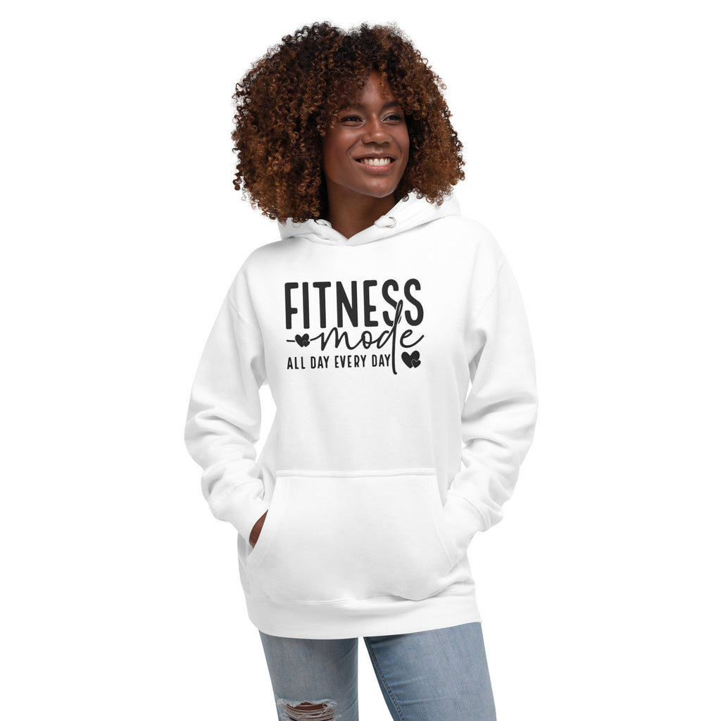 Fitness Mode Embroidered Unisex Hoodie