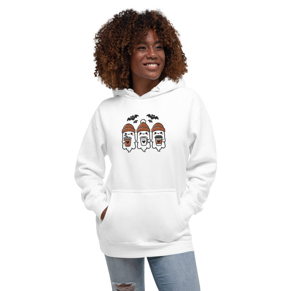 Ghost Embroidered Unisex Hoodie
